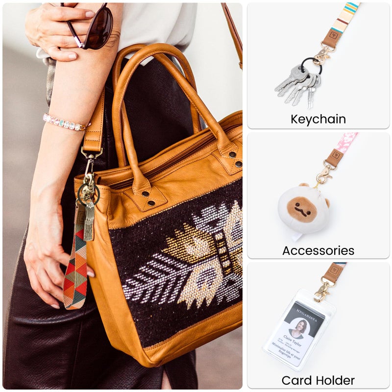MNGARISTA Keychain Wristlet Key Chains Women Cute Keychain Wallet Key Chain Phone Wrist Strap Keychains for Women Men Car Keychains Key Chains for Car Keys Wallet Phone Case - Image 5